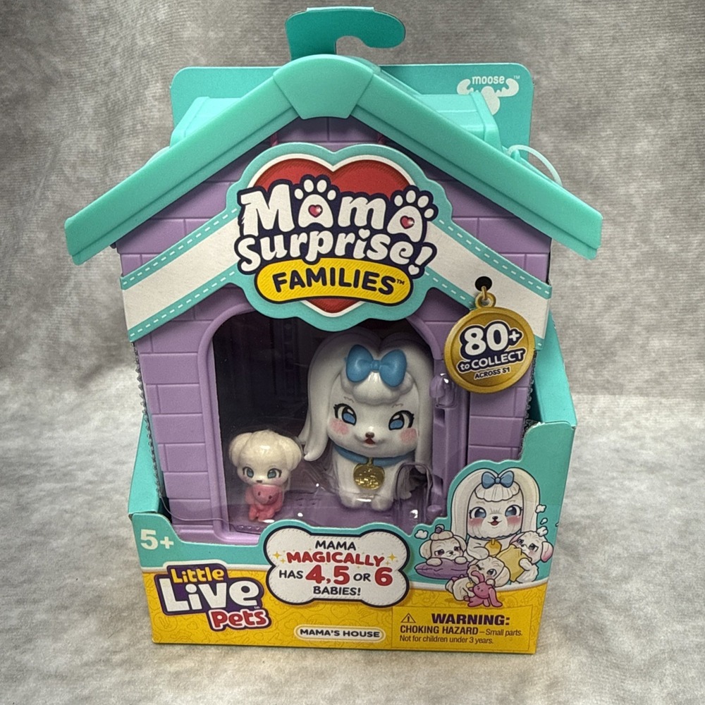 Little Live Pets Mama Surprise Families MALTESE Family Playset New Limited NIB‎